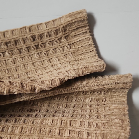 Denim & Co. Sweater Size 3X Tan Waffle Pattern - Picture 5 of 8